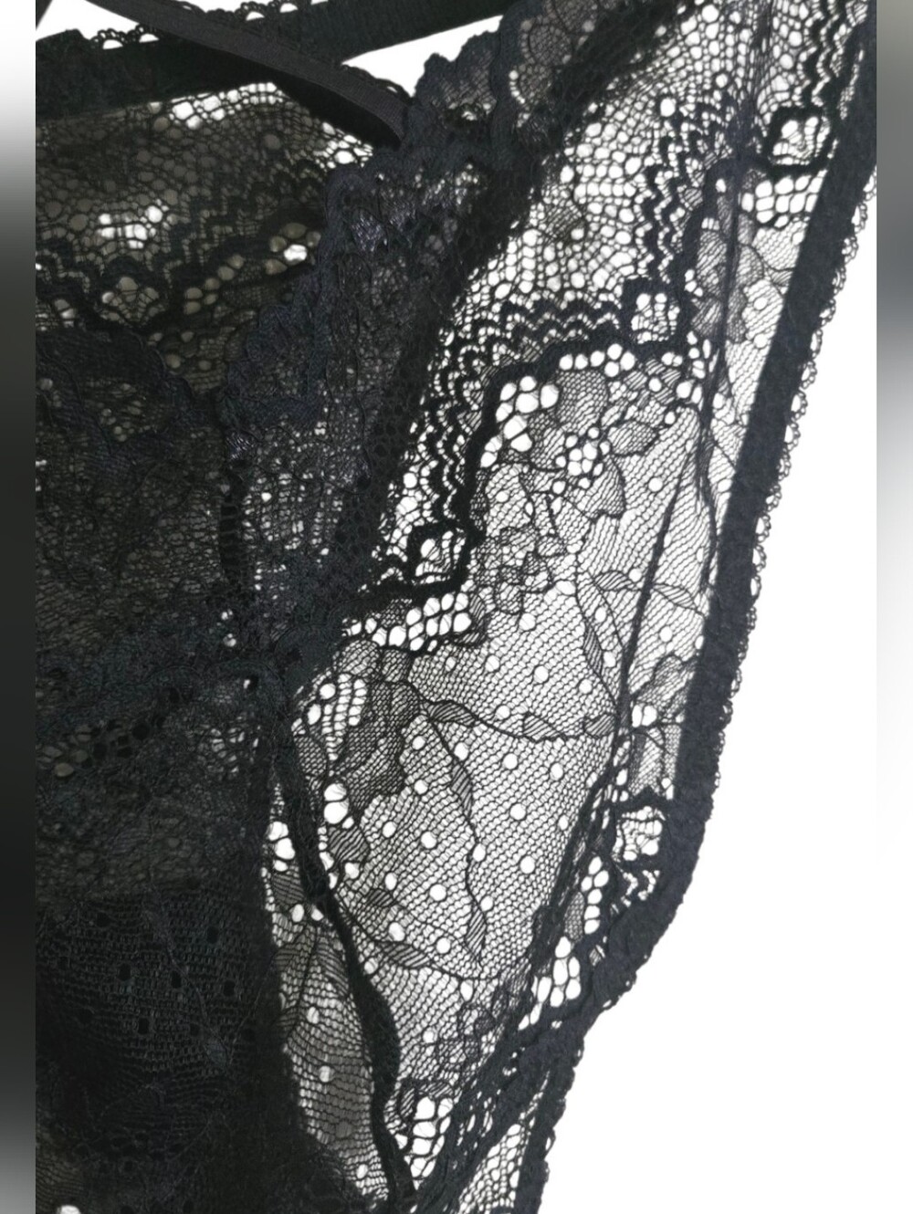 NWT Adore Me Lingerie Two Piece Set Black Lace Sheer Size 2X - Picture 5 of 9